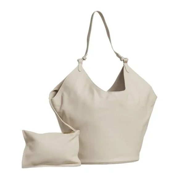 VIOLA CASTELLANI Made in Italy Oval Bottom Hobo Bag - Leather